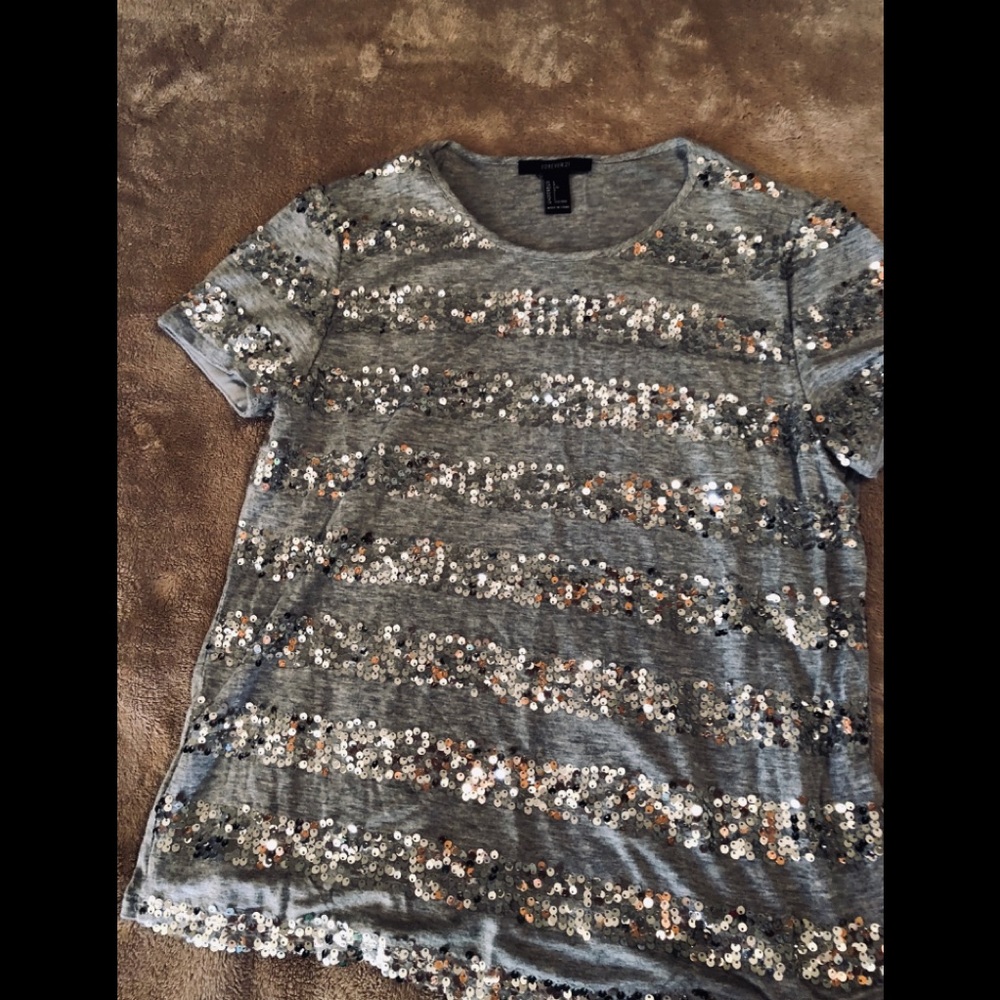 Sequins striped t-shirt